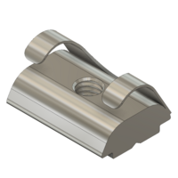 MODULAR SOLUTIONS ZINC PLATED FASTENER<BR>M4 SQUARE NUT 30 W/POSITION FIX